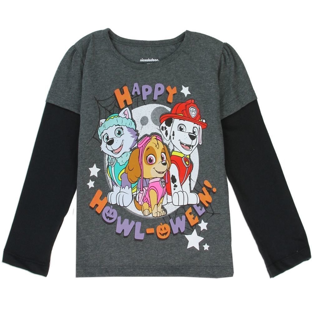 Paw Patrol Girls Long Sleeve Shirt. Nickelodeon Toddler 3T 4T Girls Halloween